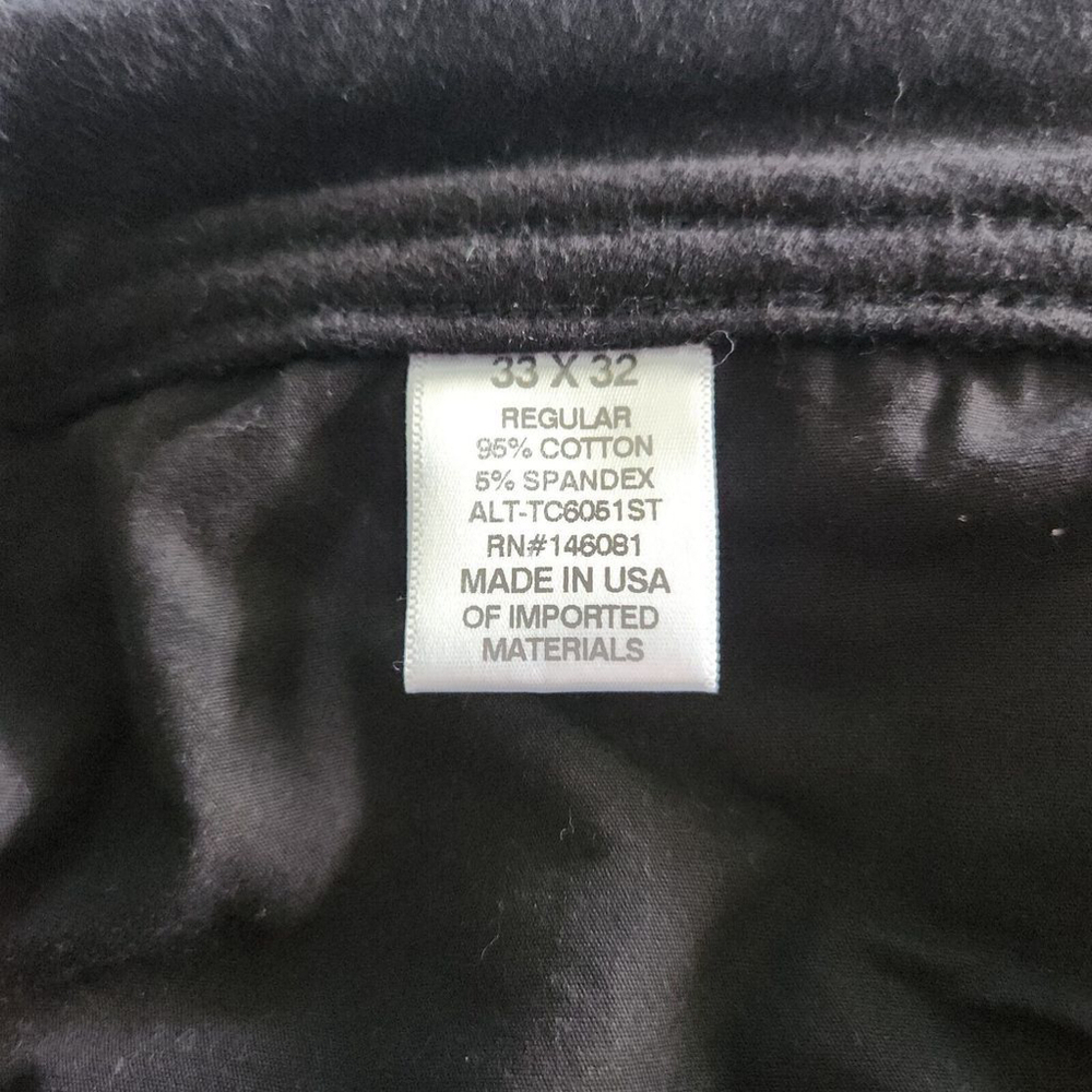 Swet Tailor Men's Size 33x32 Black Stretch Pants  Made In Usa Active Wear - Picture 4 of 13